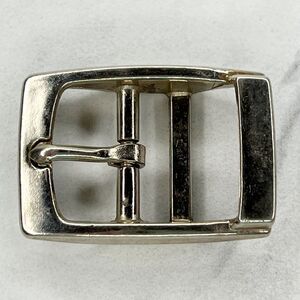 Silver Tone Simple Basic Belt Buckle